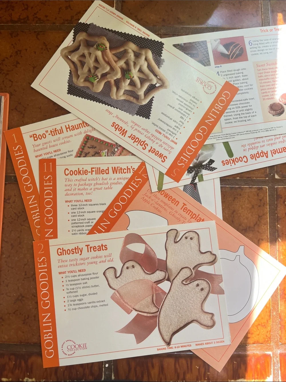 Frightfully Fun Halloween Recipes Cookbook - Bright Orange & Green Cover